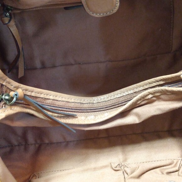 Fossil Multicolor Leather/Canvas/Straw Handbag - Picture 9 of 12